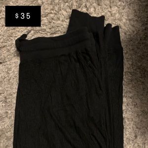Zyia Black Ribbed Joggers